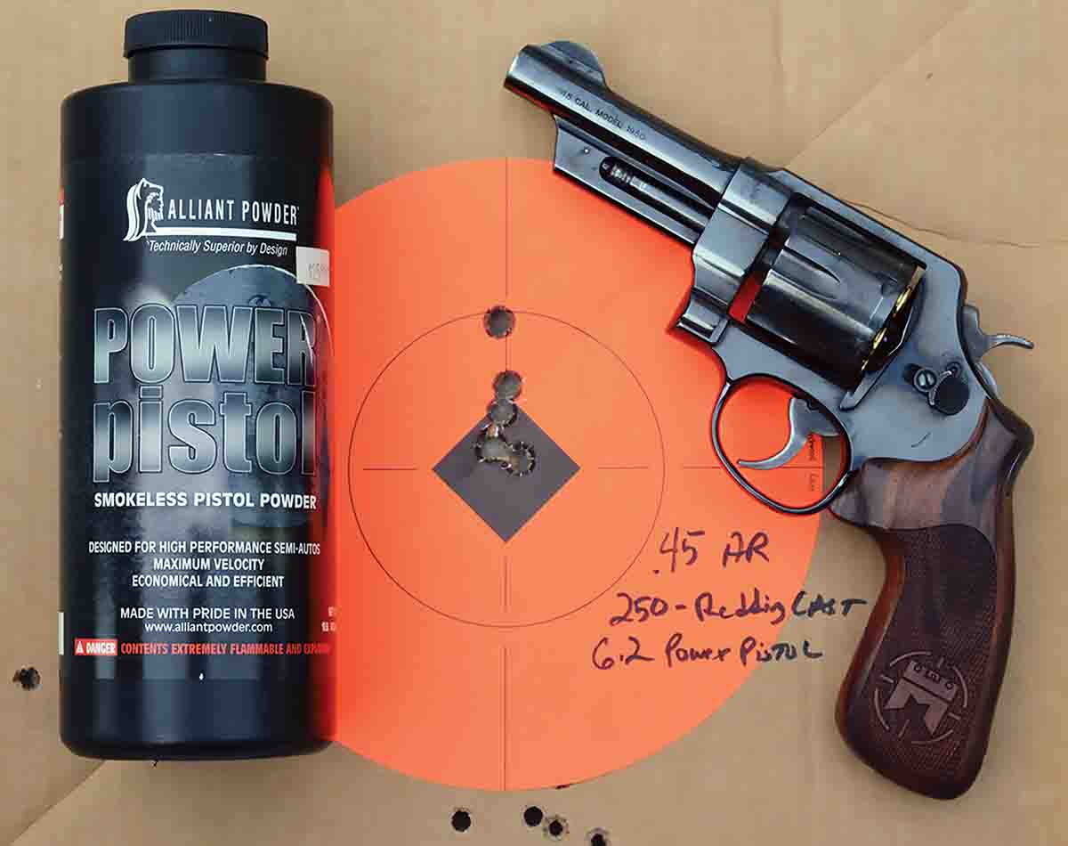 Alliant Power Pistol is an excellent choice for handloading revolvers chambered in .45 ACP and .45 Auto Rim.